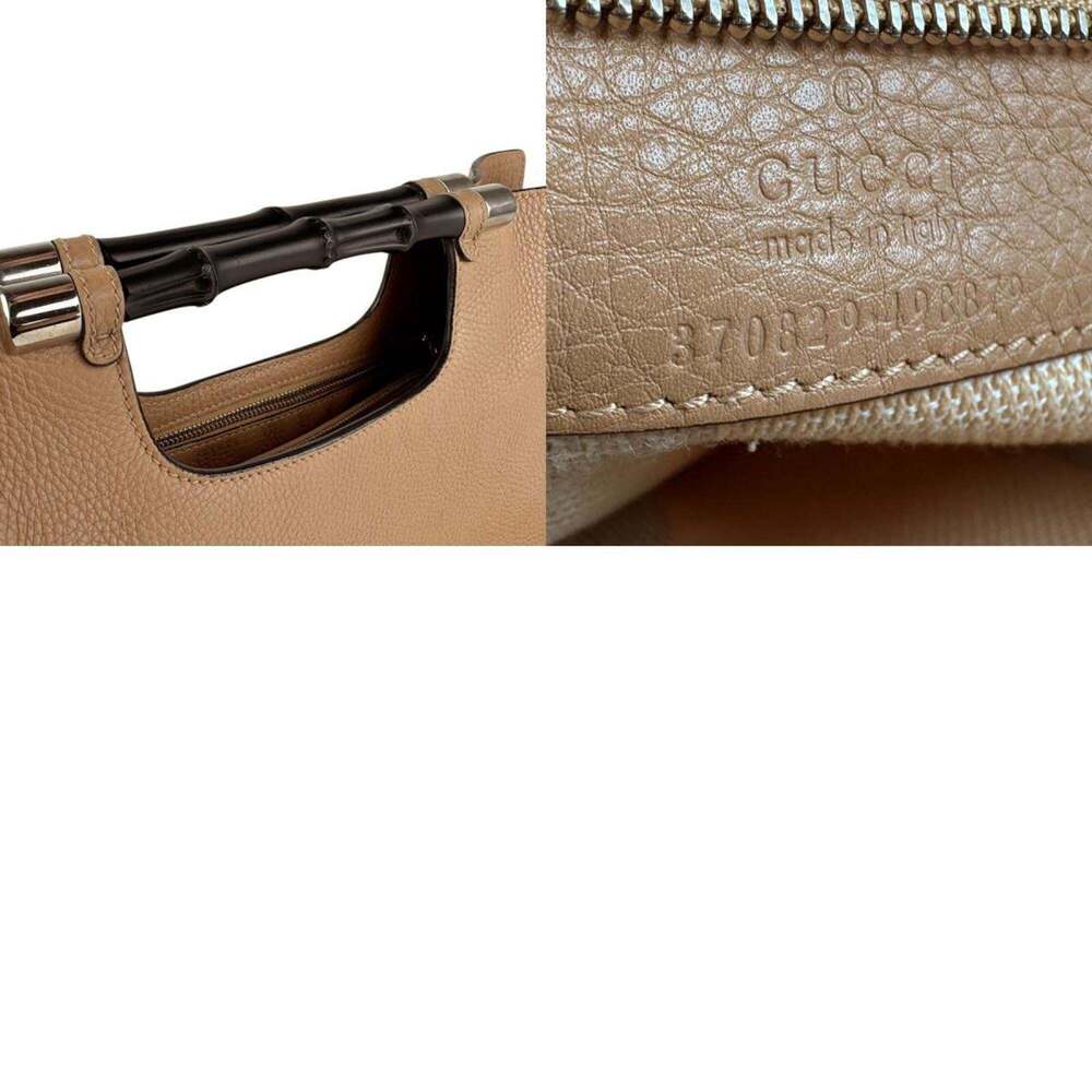 GUCCI Authentic Cream Leather Shoulder Bag - Picture 5 of 5